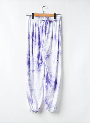 Pantalon drept elasticitate mărime normală violet SANS MARQUE femeie