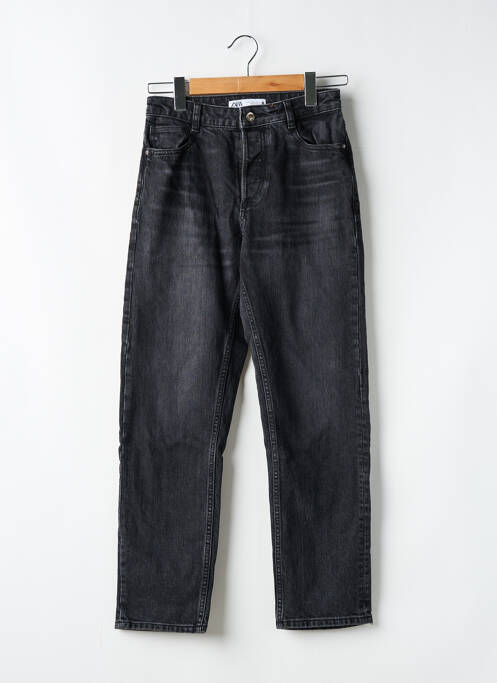 Blugi cu croială dreaptă negru ZARA femeie