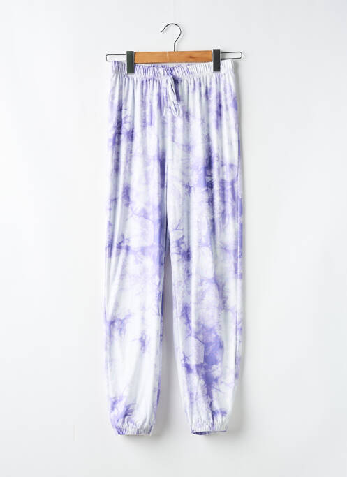 Pantalon drept violet SANS MARQUE femeie