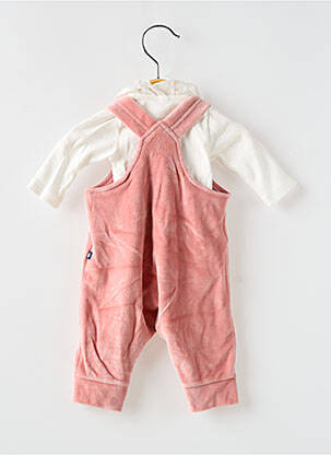 Set pantaloni strânsă la bază roz PETIT BATEAU fată