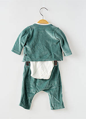Set pantaloni strânsă la bază verde PETIT BATEAU fată