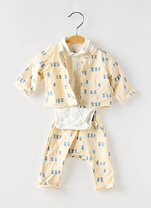 Set pantaloni talie elastică bej PETIT BATEAU băiat