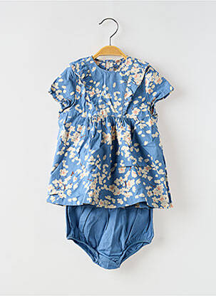 Set șort imprimeu flori albastru PETIT BATEAU fată