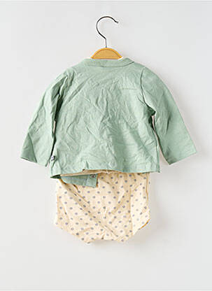 Set pantaloni mâneci lungi verde PETIT BATEAU fată