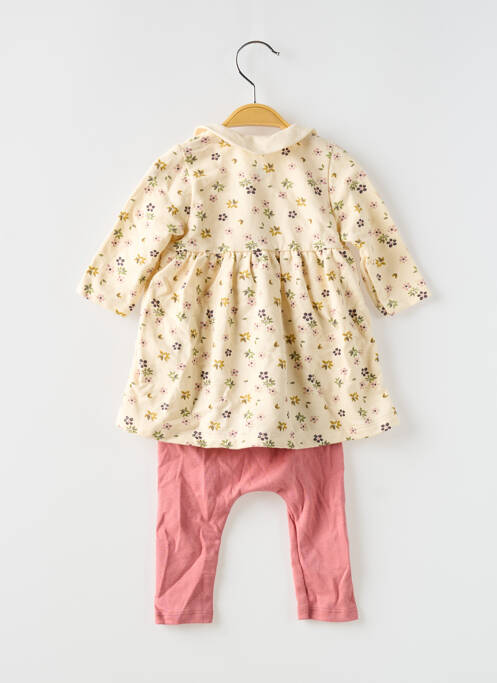 Set pantaloni bej PETIT BATEAU fată