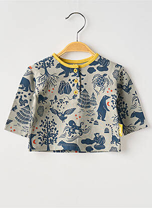 Tricou mâneci lungi mâneci lungi albastru MOULIN ROTY băiat