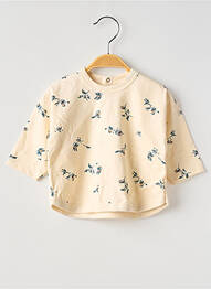 Tricou mâneci lungi mâneci lungi bej PETIT BATEAU copil