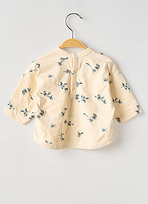Tricou mâneci lungi mâneci lungi bej PETIT BATEAU copil