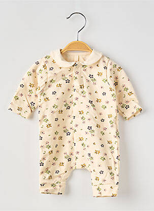 Pijama guler claudine bej PETIT BATEAU fată