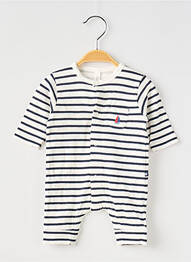 Salopetă-pantalon croială cambrată mâneci lungi albastru PETIT BATEAU garcon