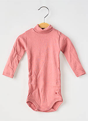 Body de lenjerie elasticitate roz PETIT BATEAU fată
