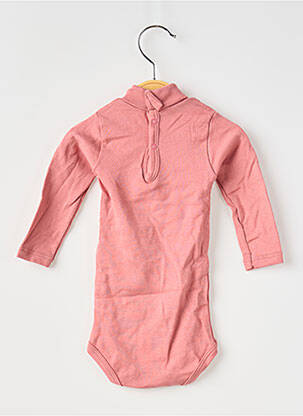 Body de lenjerie elasticitate roz PETIT BATEAU fată