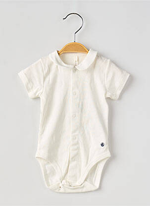 Body de lenjerie alb PETIT BATEAU fată