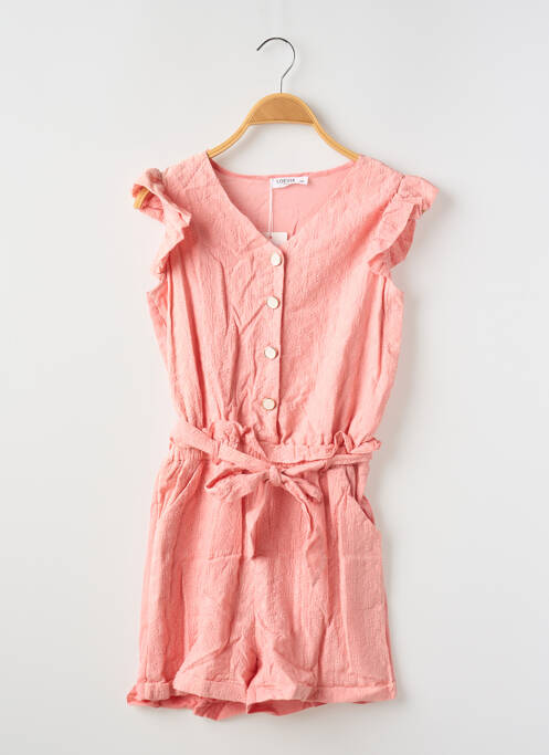 Salopetă scurtă roz LOEVIA fată