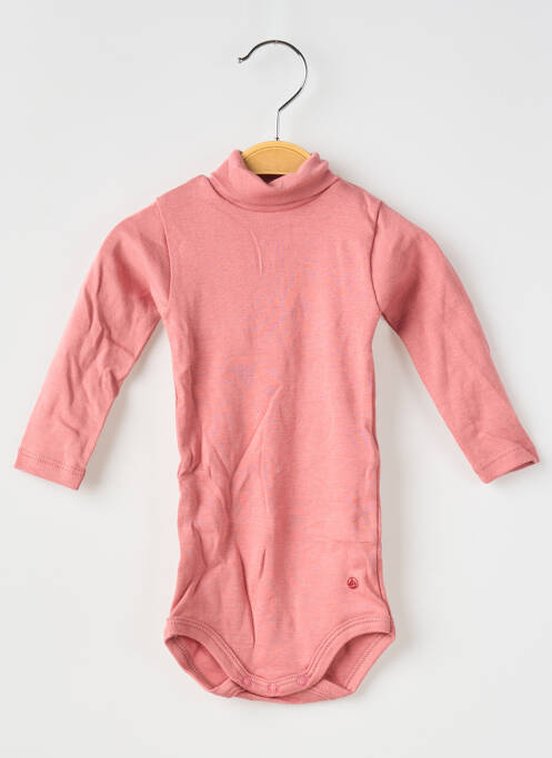 Body de lenjerie roz PETIT BATEAU fată