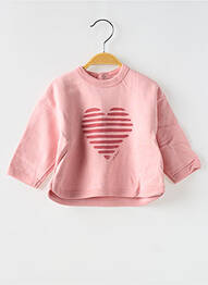 Hanorac mâneci lungi mâneci lungi roz PETIT BATEAU fille