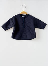 Hanorac croială dreaptă mâneci lungi albastru PETIT BATEAU enfant