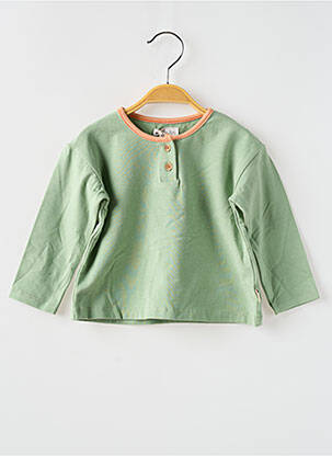 Tricou mâneci lungi mâneci lungi verde MOULIN ROTY băiat