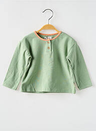 Tricou mâneci lungi mâneci lungi verde MOULIN ROTY garcon