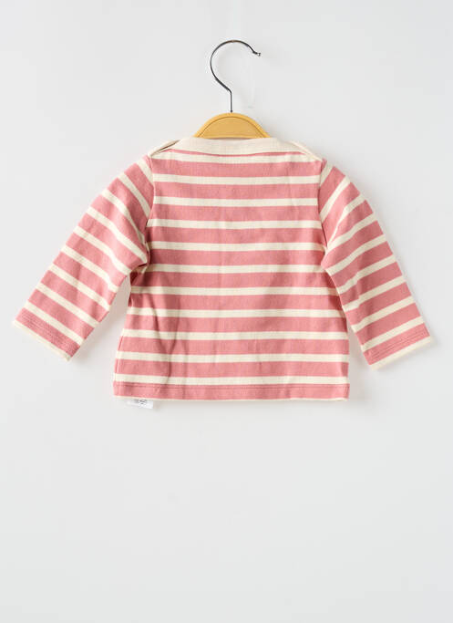 Tricou roz PETIT BATEAU fată