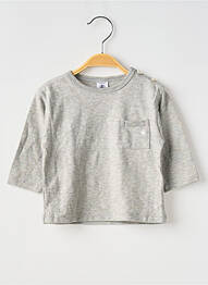 Tricou mâneci lungi mâneci lungi gri PETIT BATEAU garcon
