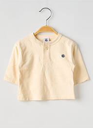 Tricou mâneci lungi mâneci lungi bej PETIT BATEAU garcon