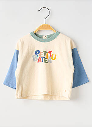 Tricou bej PETIT BATEAU băiat