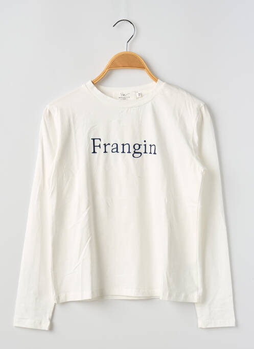 Tricou alb PM MERE & FILLE băiat