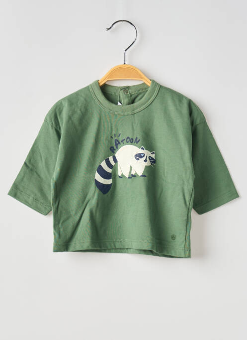 Tricou verde PETIT BATEAU băiat