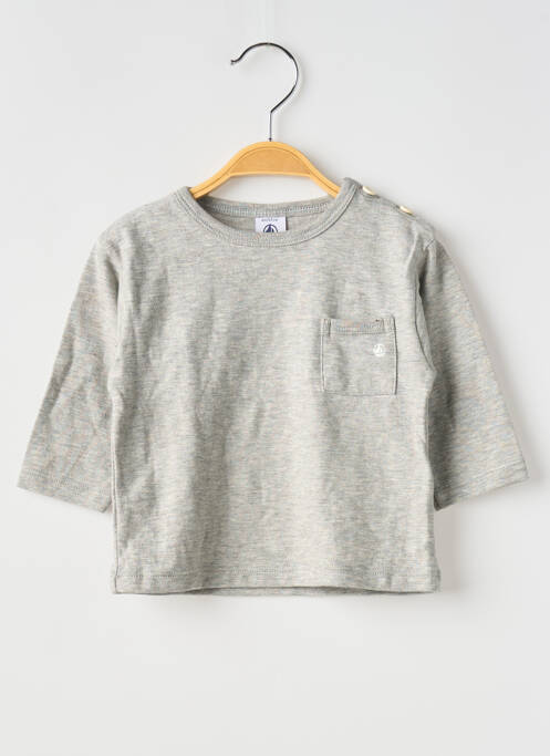 Tricou gri PETIT BATEAU băiat