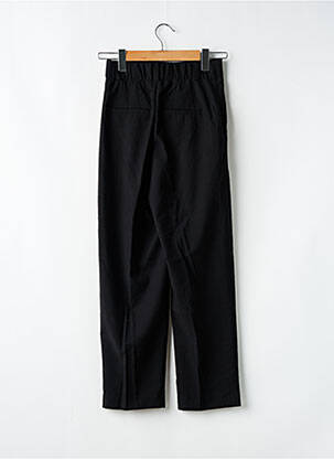 Pantalon drept țesătură poplin mărime normală negru H&M femeie