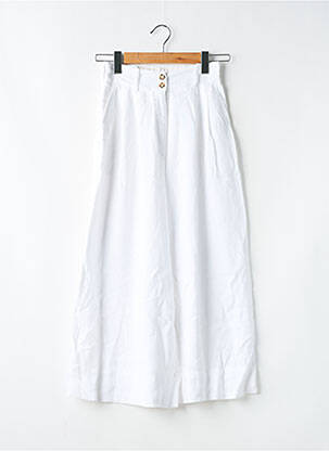 Pantalon larg alb SANS MARQUE femeie