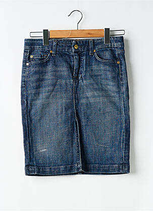 Fustă midi albastru FOR ALL MANKIND femeie