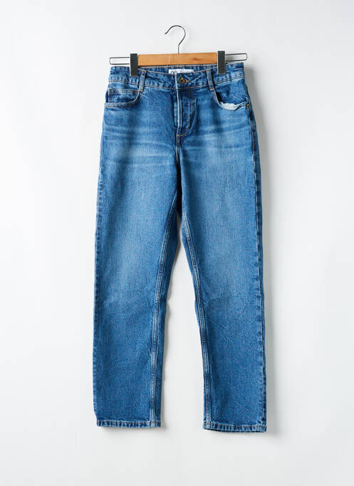 Blugi cu croială dreaptă albastru ZARA femeie