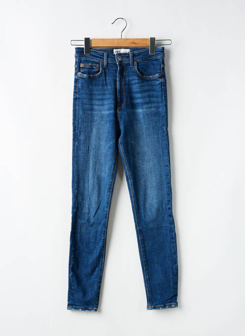 Blugi cu croială slim albastru ZARA femeie