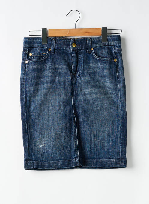 Fustă midi albastru FOR ALL MANKIND femeie