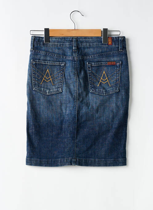 Fustă midi albastru FOR ALL MANKIND femeie