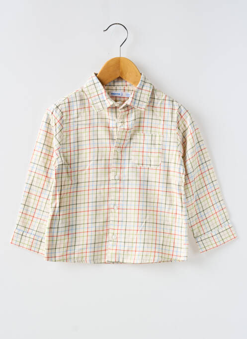 Cămașă cu mâneci lungi bej MAYORAL băiat