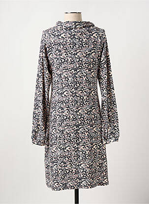 Rochie midi mâneci lungi mâneci lungi gri GILMA D'AGO' femeie