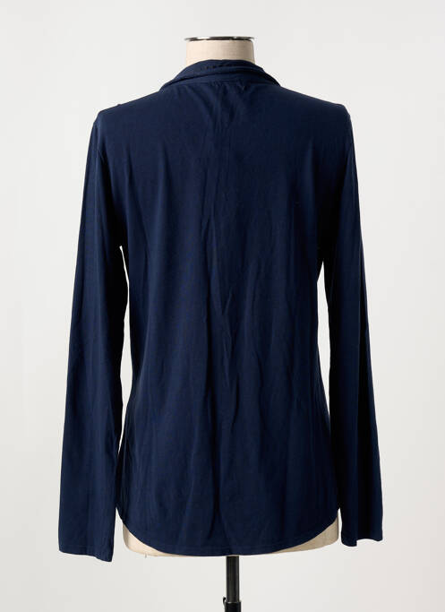 Cămașă croială cambrată mâneci lungi albastru YERSE femme