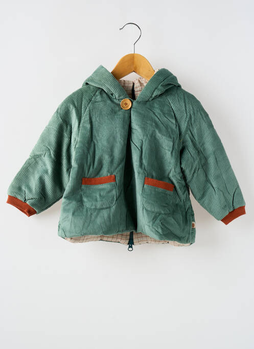 Palton lung verde MOULIN ROTY băiat