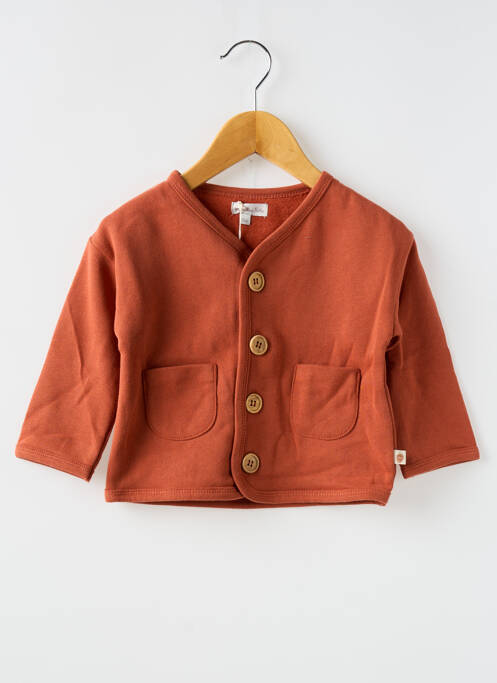 Vestă cu mâneci lungi maro MOULIN ROTY copil