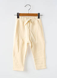 Pantalon slim mărime normală talie elastică bej PETIT BATEAU fille
