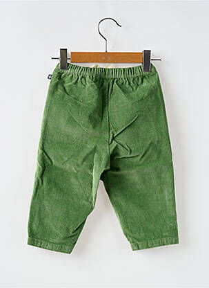 Pantalon drept talie elastică talie elastică verde PETIT BATEAU copil