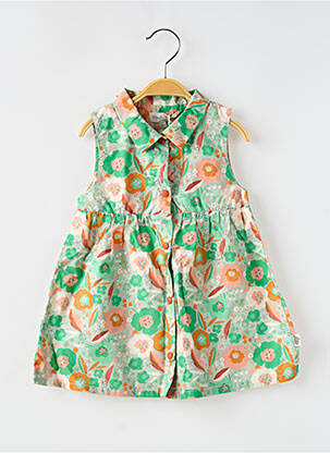 Rochie scurtă fără mâneci fără mâneci verde MOULIN ROTY fată