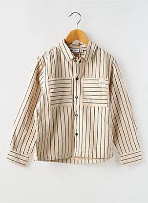 Cămașă cu mâneci lungi bej NAME IT băiat