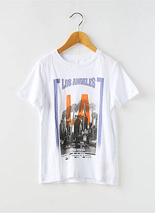 Tricou alb NAME IT băiat