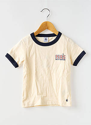 Tricou bej PETIT BATEAU băiat