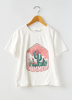 Tricou alb LYLA ROSE fată