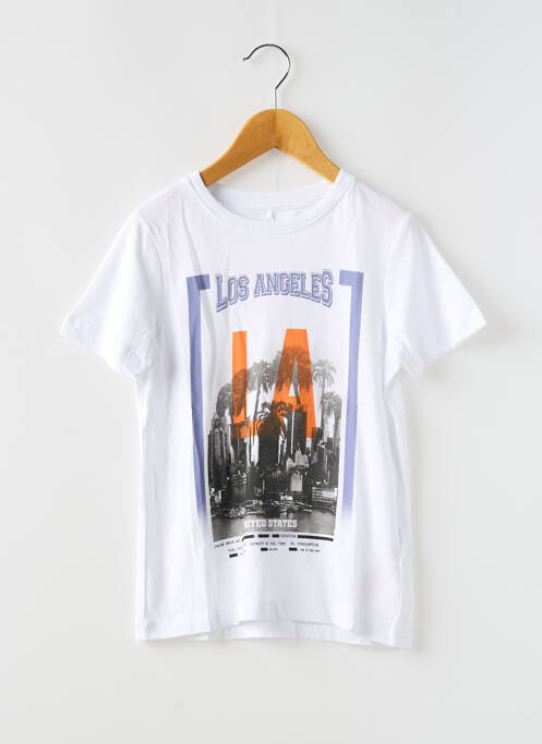 Tricou alb NAME IT băiat